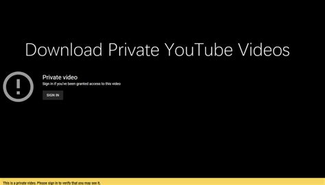 It supports various resolutions and formats. . Youtube private video downloader